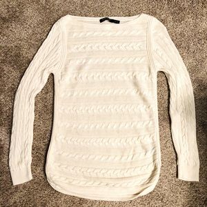 Ivory Cable Knit Sweater